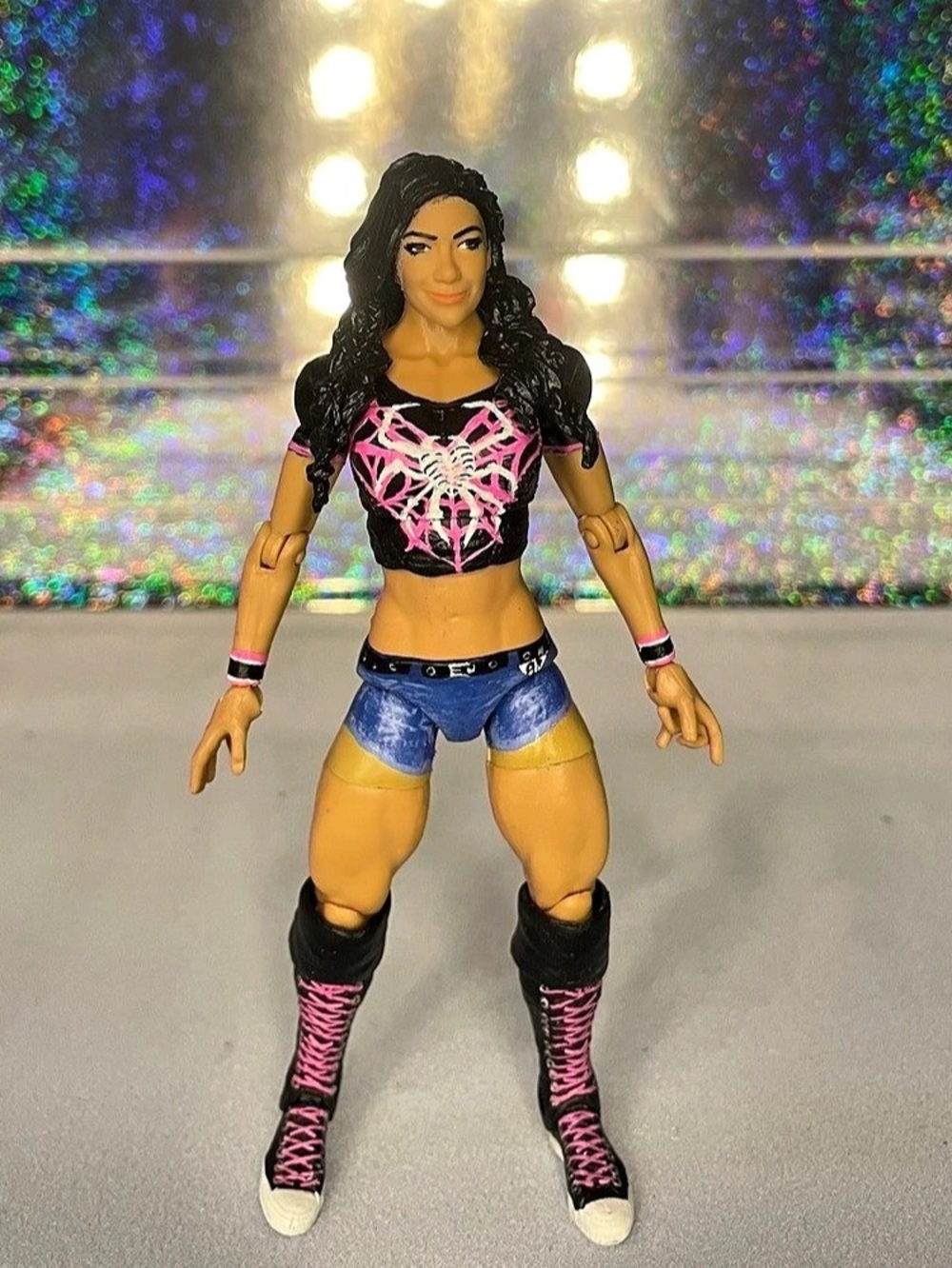 WWE AJ Lee CUSTOM Mattel Action Figure